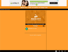 Tablet Screenshot of alerte511.com